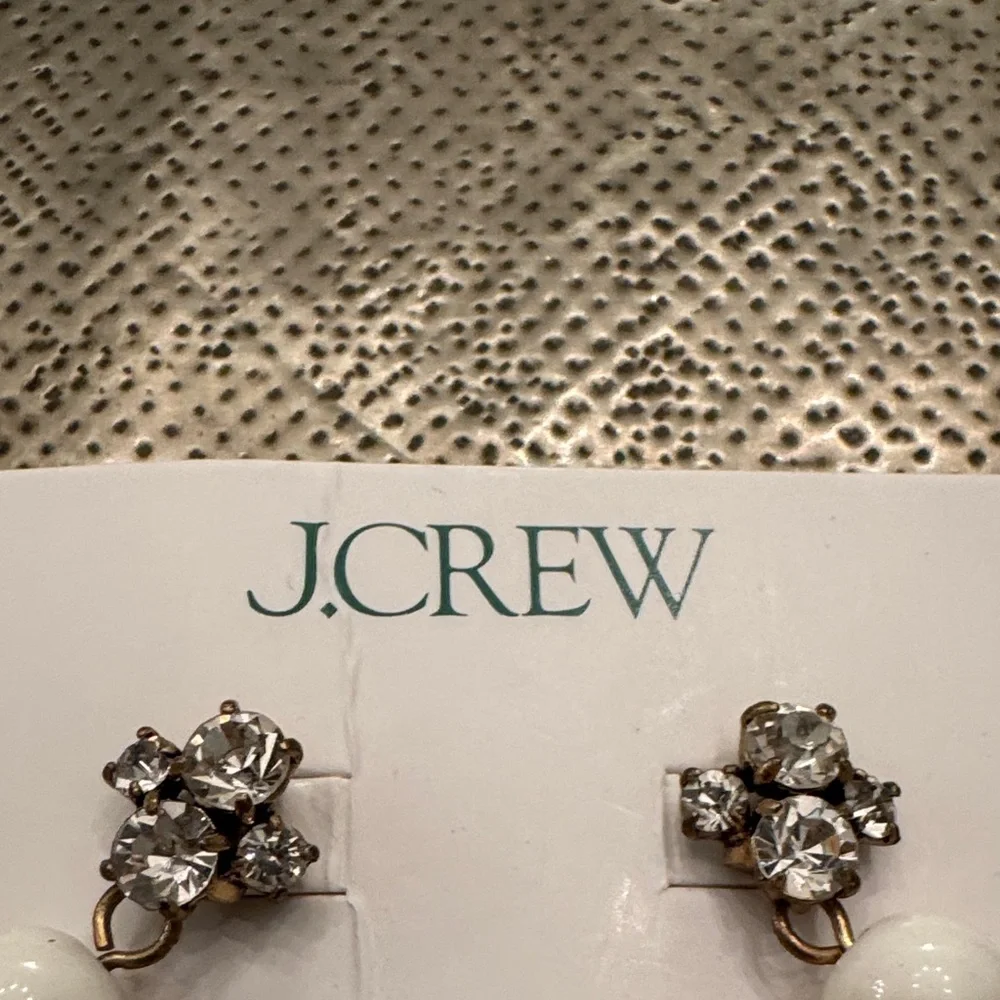 NWT J. Crew Fancy Teardrop Earrings - Picture 2 of 4